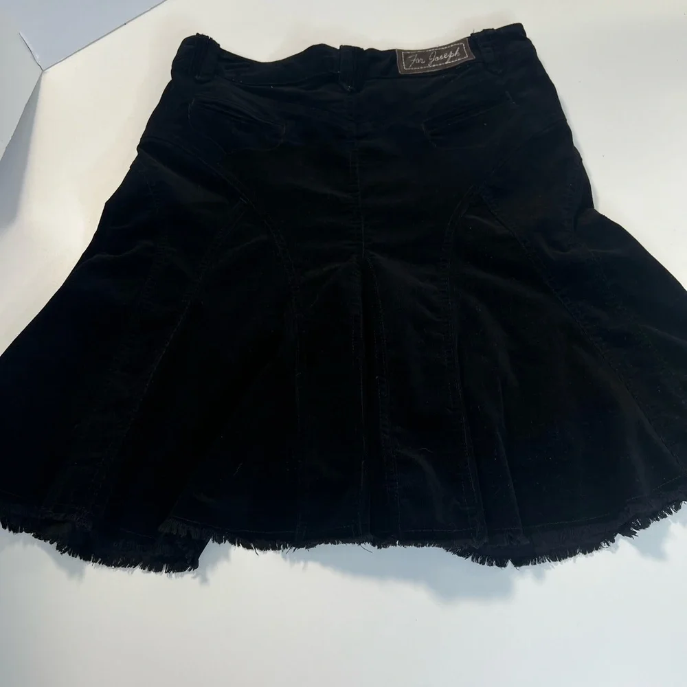 Vintage Corduroy Black Pleated Skirt by For Joseph Size 8 - Picture 9 of 16